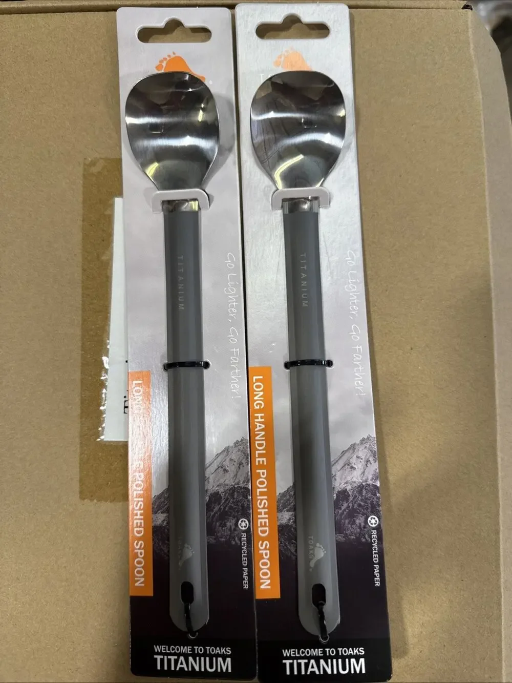 TOAKS Titanium Long Handle Spoon - 2 Pack